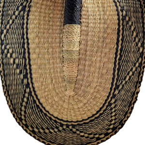 Large Bolga Woven Fan | Hand Woven, Eco Friendly