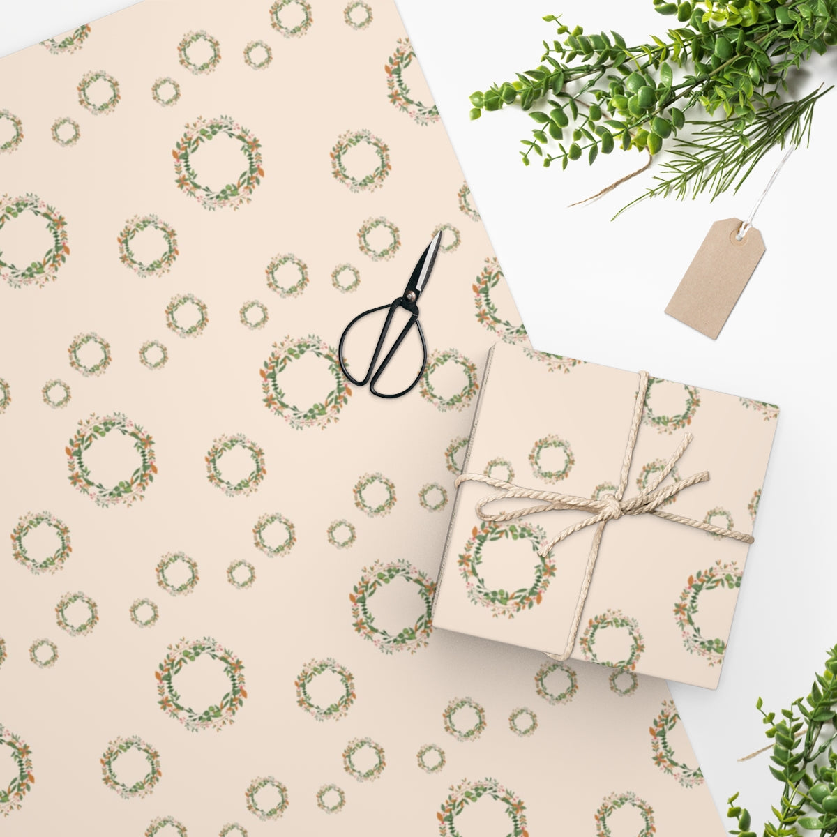 Luxury Gift Wrap - Advent Wreath - Christmas Wrapping Paper