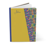 Load image into Gallery viewer, A5 Journal Notebook - Kente Blue | Hardcover Soft Touch Matte
