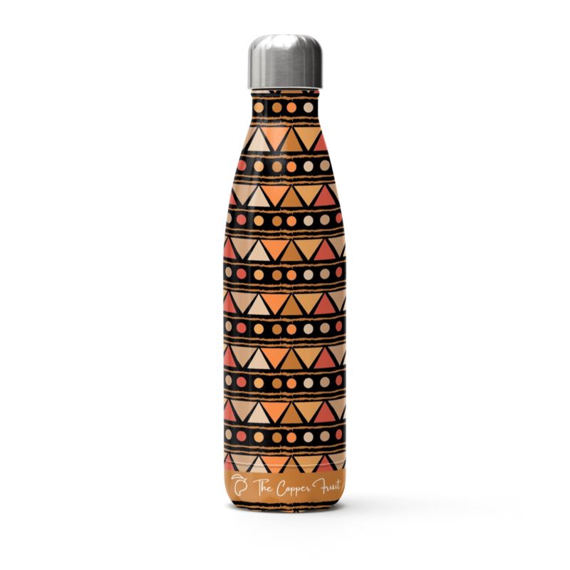 African Inspired Eco-Friendly Stainless Steel Travel Drinks Bottle | Water, 500ml - Various Designs