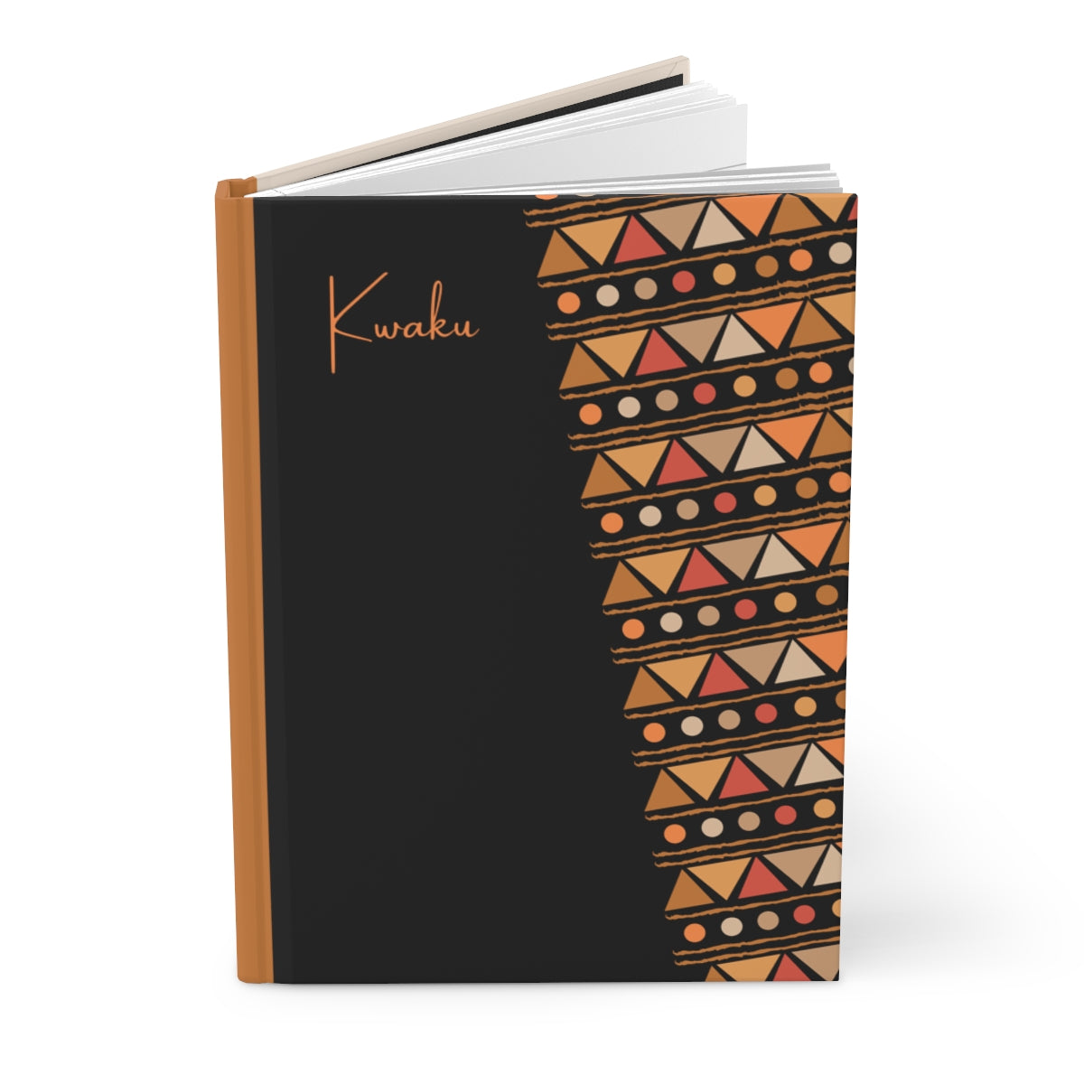 A5 Journal Notebook - Mali Sands, Black | Hardcover Soft Touch Matte