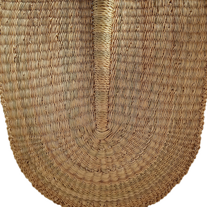 Large Bolga Woven Fan | Hand Woven, Eco Friendly