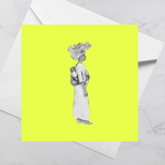 Load image into Gallery viewer, Luxury Eco Friendly Greeting Card - NEW Sweet Mother, Neon | Blank Inside
