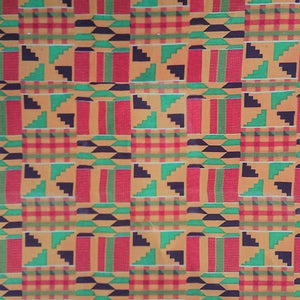 FSC 100% Recycled Gift Wrap - Kente Green - Wrapping Paper