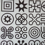 Load image into Gallery viewer, Luxury Gift Wrap - Adinkra Symbols - Wrapping Paper
