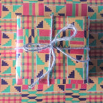 Load image into Gallery viewer, FSC 100% Recycled Gift Wrap - Kente Green - Wrapping Paper
