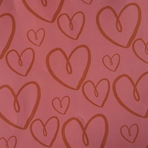 Luxury Gift Wrap - Pink Hearts - Wrapping Paper