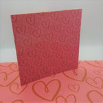 Load image into Gallery viewer, Luxury Greeting Card &amp; Gift Wrap Set - Pink Hearts | Blank Inside
