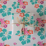 Load image into Gallery viewer, FSC 100% Recycled Gift Wrap - Hibiscus - Wrapping Paper
