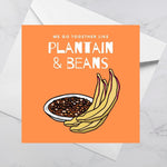 Load image into Gallery viewer, Eco Friendly FSC Certified Greeting Card - Plantain &amp; Beans | Blank Inside
