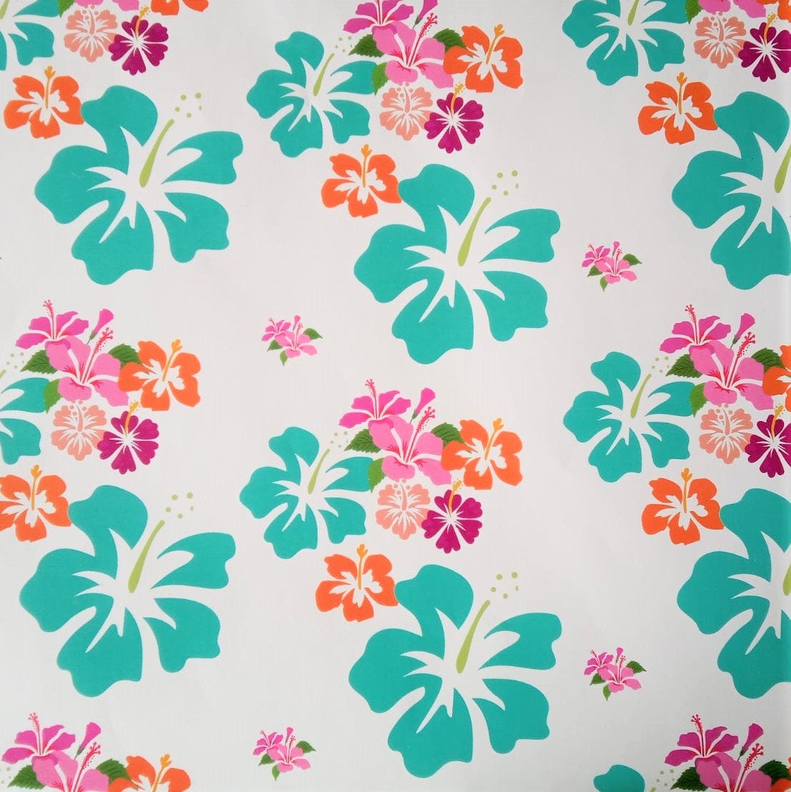 FSC 100% Recycled Gift Wrap - Hibiscus - Wrapping Paper