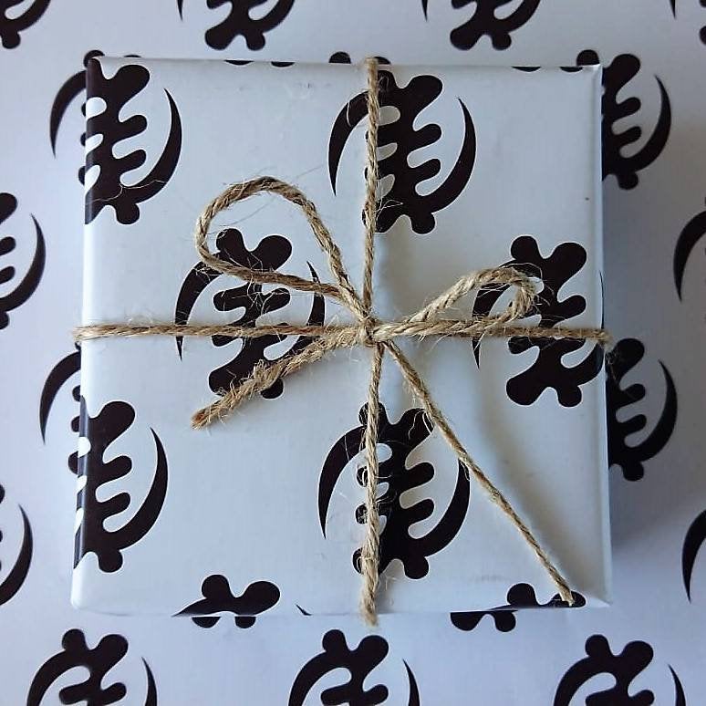 Luxury Gift Wrap - Gye Nyame - Wrapping Paper | Adinkra
