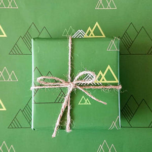 Luxury Gift Wrap - Mountain Green - Wrapping Paper