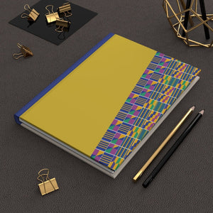 A5 Journal Notebook - Kente Blue | Hardcover Soft Touch Matte