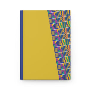A5 Journal Notebook - Kente Blue | Hardcover Soft Touch Matte