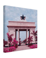 Load image into Gallery viewer, Photo Print Canvas - &quot;Nkrumah&#39;s Legacy, Pink&quot; | Wall Art
